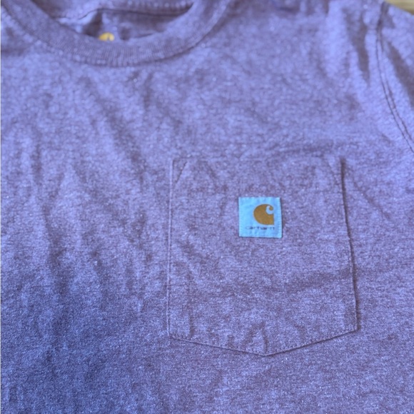 Carhartt crop tee - mauve heather - women's small - Picture 4 of 6